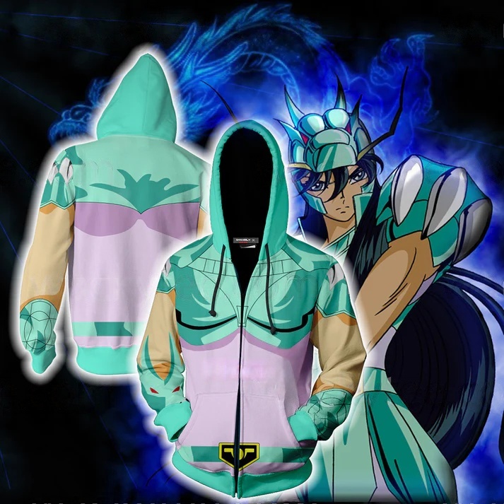 Cosplay Anime Basic - Толстовки с 3D принтом аниме Saint