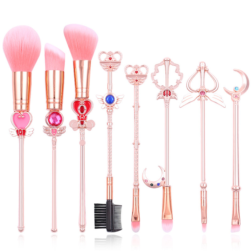 Sailor Moon Wand - 8 шт., набор кистей для макияжа