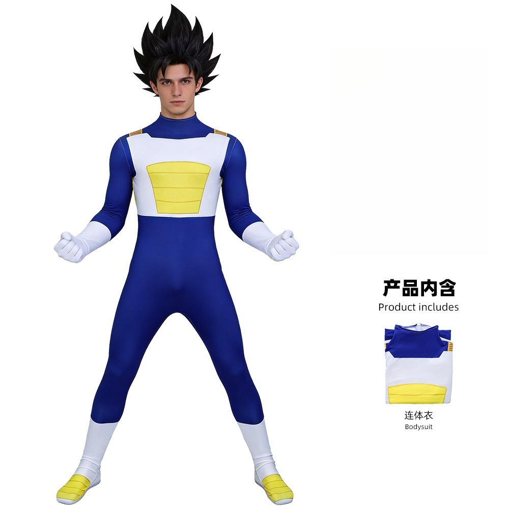 Новый мужской костюм Вегеты дл – обзор и цена Anime Cosplay Manga