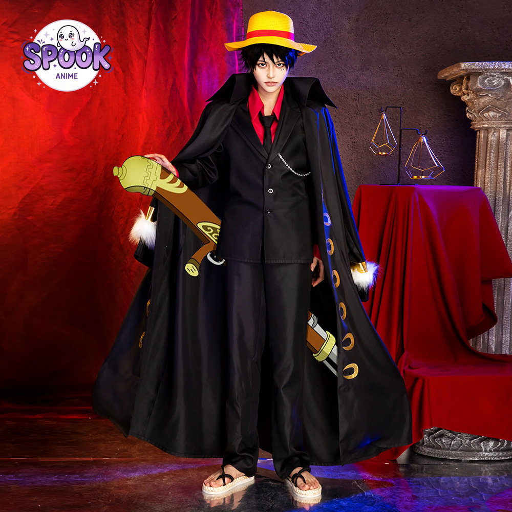 Черно-золотой костюм-накидка Л – обзор и цена Anime Cosplay Luffy