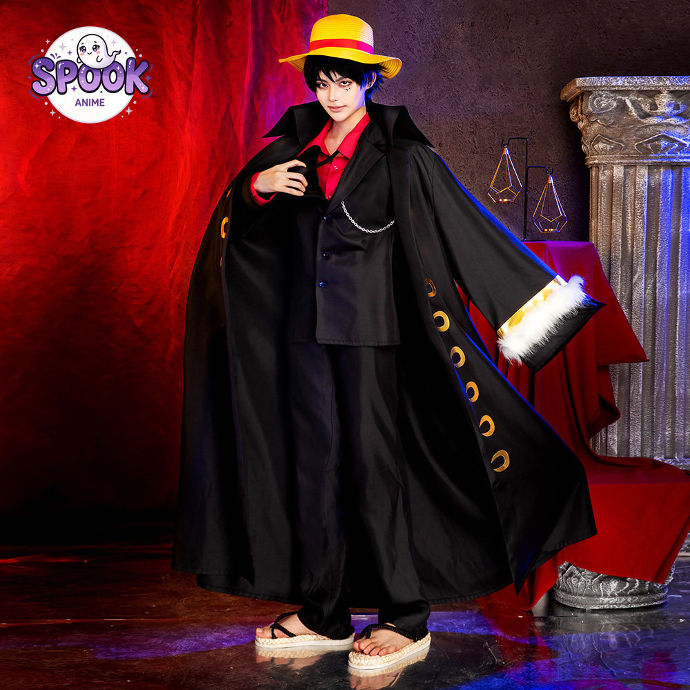 Черно-золотой костюм-накидка Л – обзор и цена Anime Cosplay Luffy